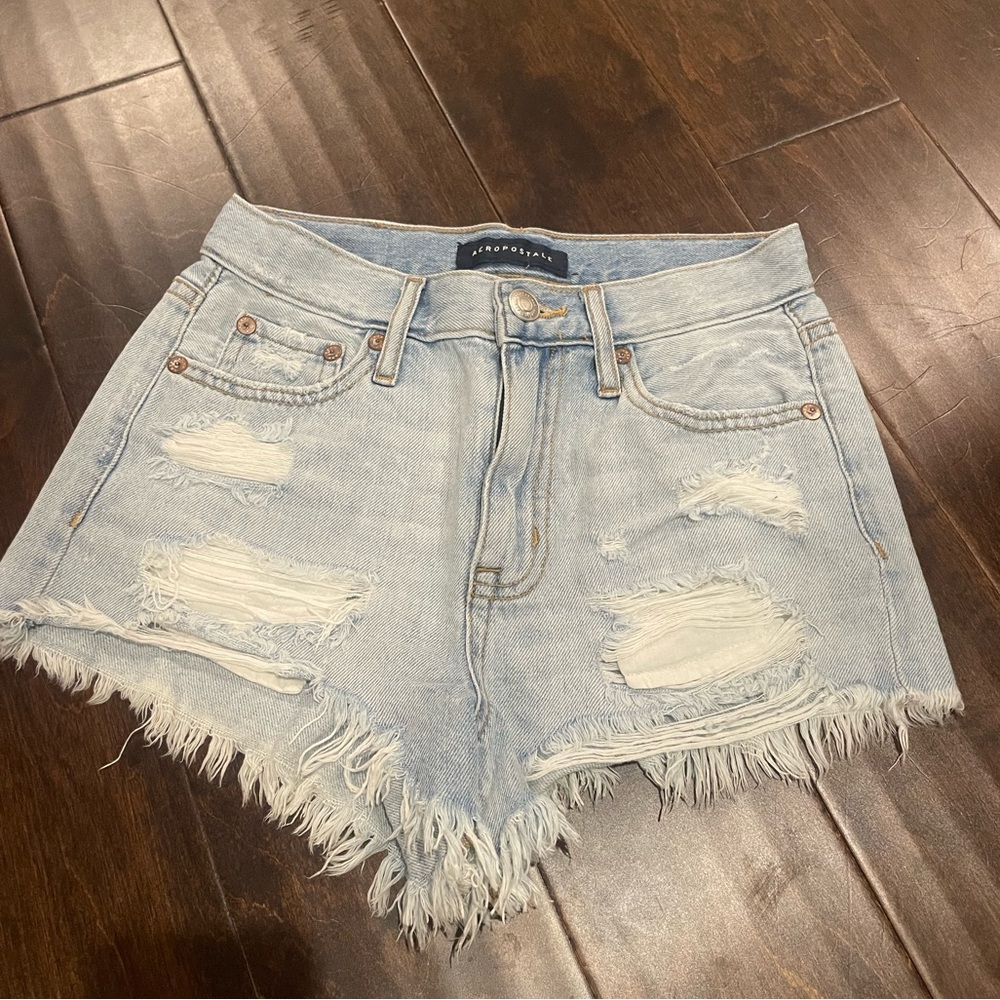 Aéropostale Womens high rise denim shorts size:000